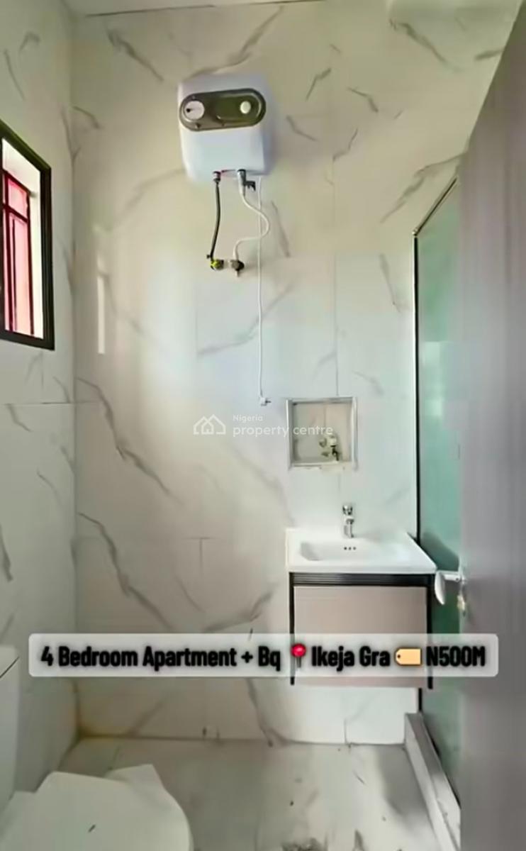 4 Bedroom Apartment with a Bq, Gym, Communal Pool and Elevator, Ikeja Gra, Ikeja, Lagos, Flat / Apartment for Sale