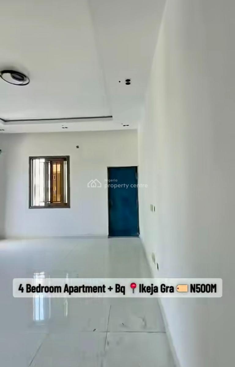 4 Bedroom Apartment with a Bq, Gym, Communal Pool and Elevator, Ikeja Gra, Ikeja, Lagos, Flat / Apartment for Sale