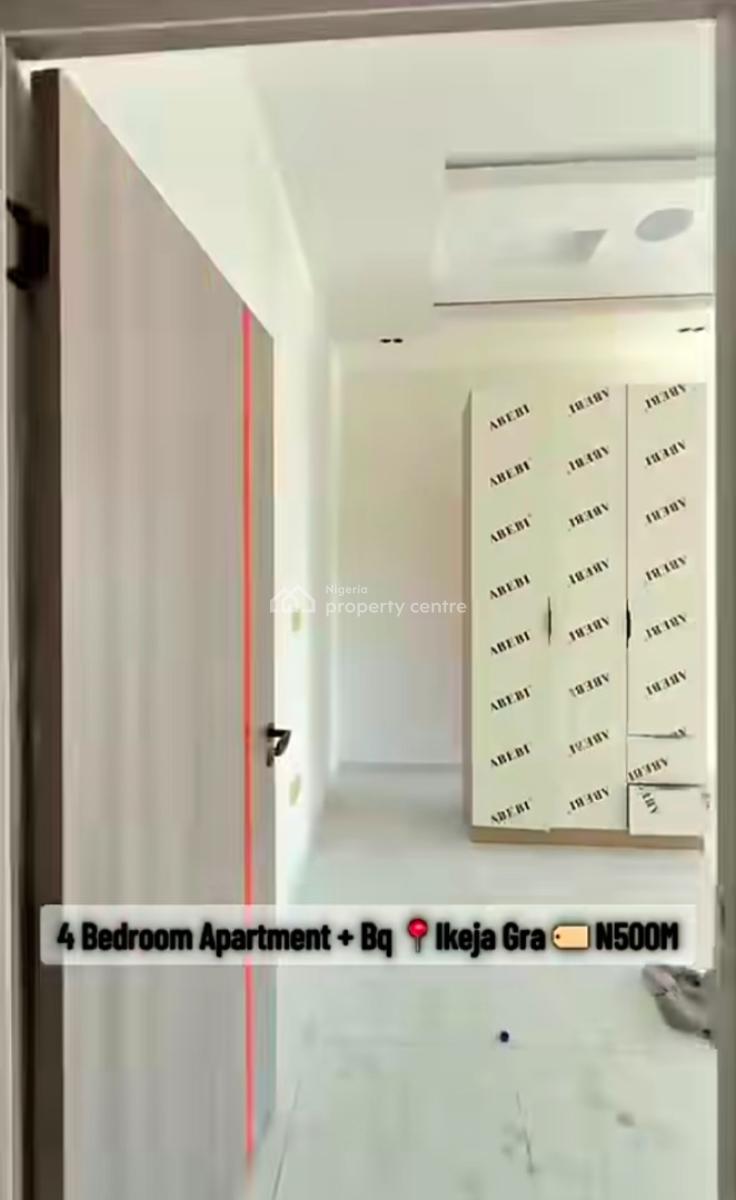 4 Bedroom Apartment with a Bq, Gym, Communal Pool and Elevator, Ikeja Gra, Ikeja, Lagos, Flat / Apartment for Sale