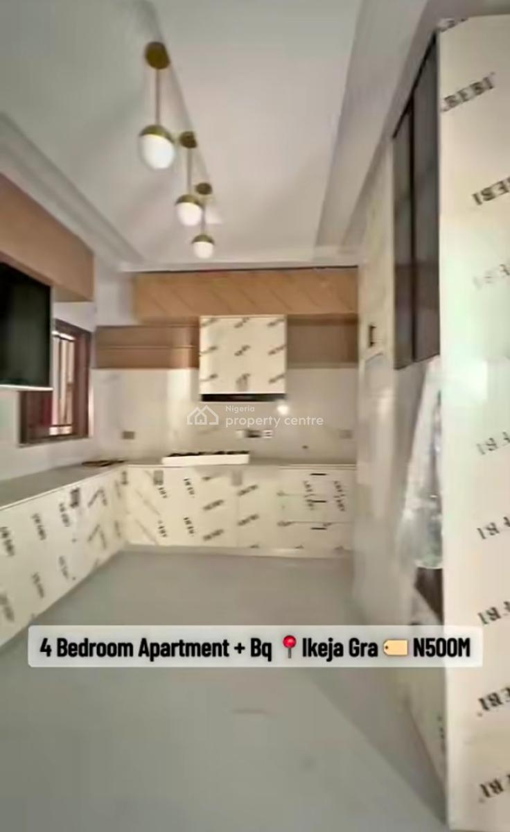 4 Bedroom Apartment with a Bq, Gym, Communal Pool and Elevator, Ikeja Gra, Ikeja, Lagos, Flat / Apartment for Sale