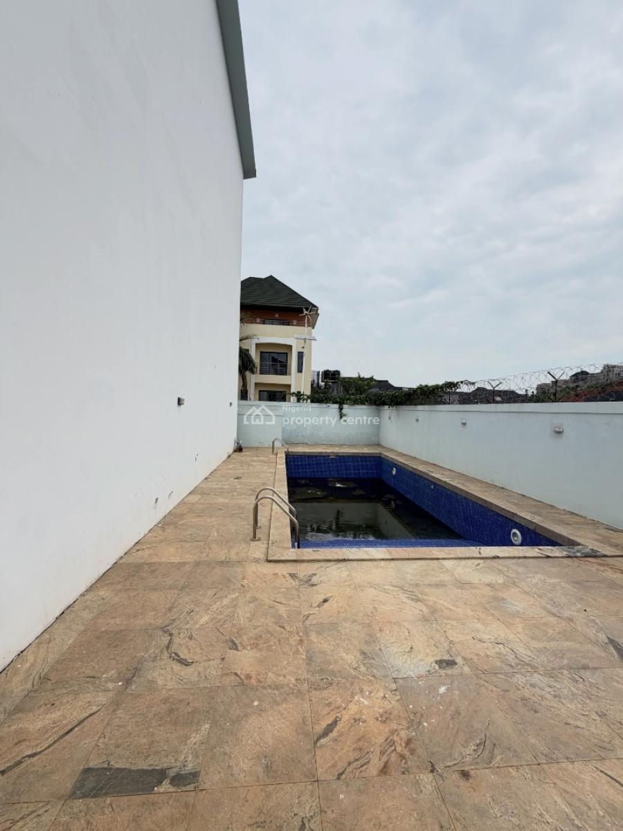 Newly Built 4 Bedrooms Terraced Duplex with a Bq & Swimming Pool, Guzape District, Abuja, Terraced Duplex for Rent