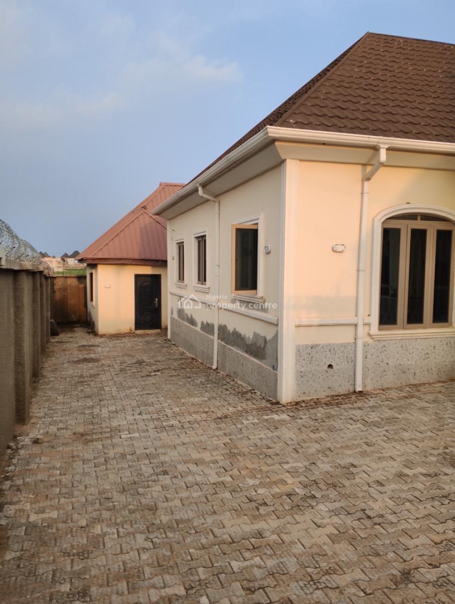 3 Bedroom Fully Detached Bungalow with 2 Self Contain & Security House, Pyakasa, Lugbe District, Abuja, Detached Bungalow for Rent