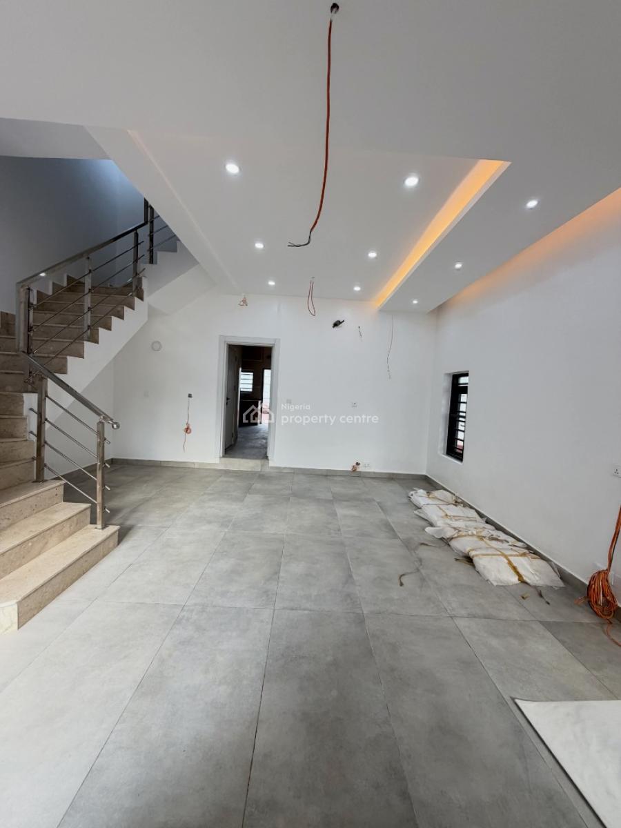 Newly Built 4 Bedroom Terrace Duplex with Private Compound and Room Bq, Guzape District, Abuja, Terraced Duplex for Rent