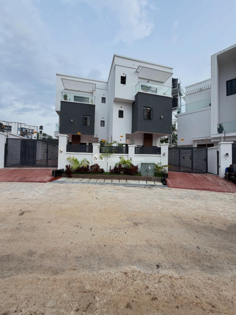Newly Built 4 Bedroom Terrace Duplex with Private Compound and Room Bq, Guzape District, Abuja, Terraced Duplex for Rent