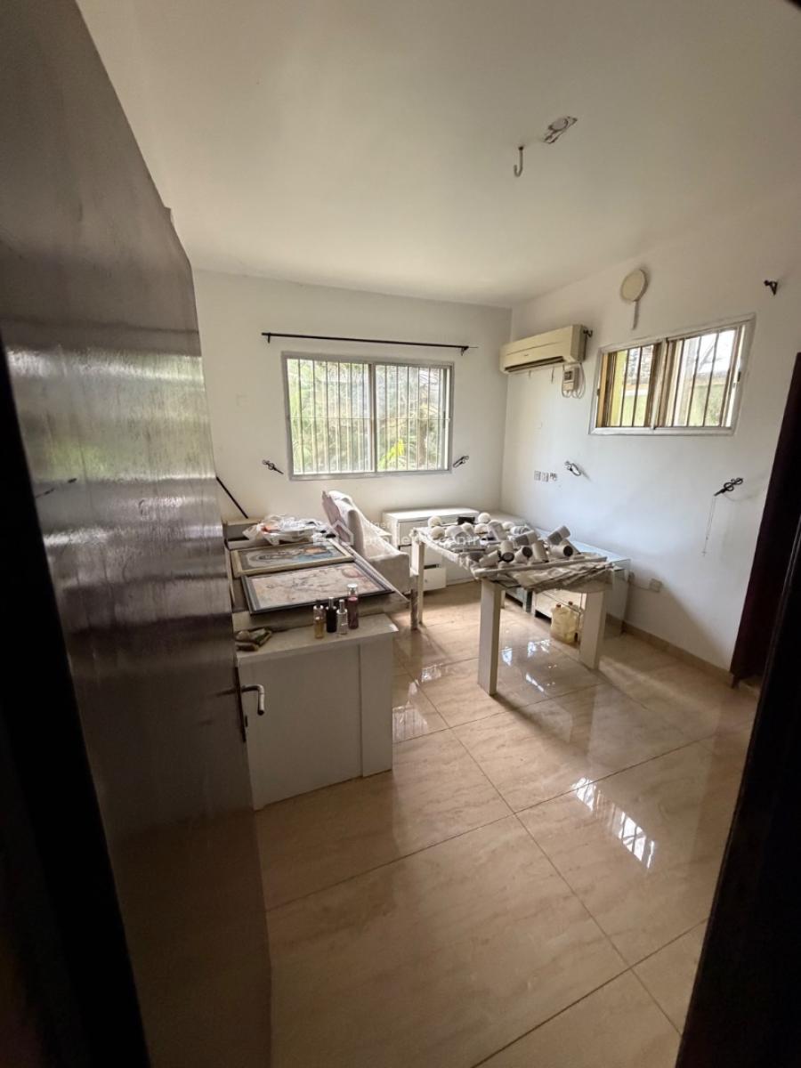 5 Bedroom Office Space with 2 Room Bq, Chief Hope Harriman Street, Lekki Phase 1, Lekki, Lagos, Semi-detached Duplex for Rent