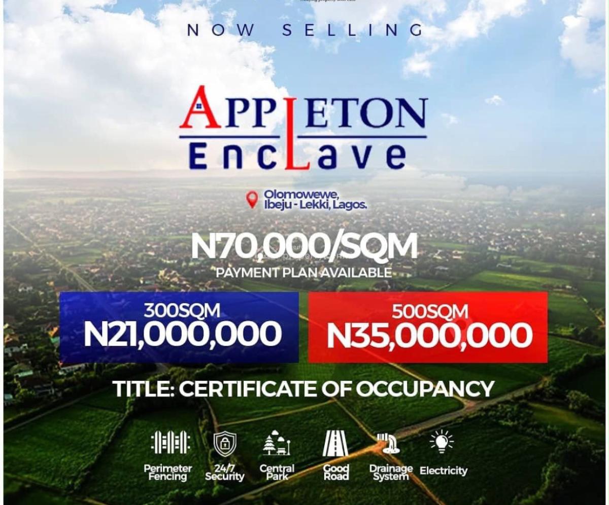 Affordable and Verified Dry Land with Instant Allocation, Appleton Eclave, Ibeju Lekki, Lagos, Mixed-use Land for Sale