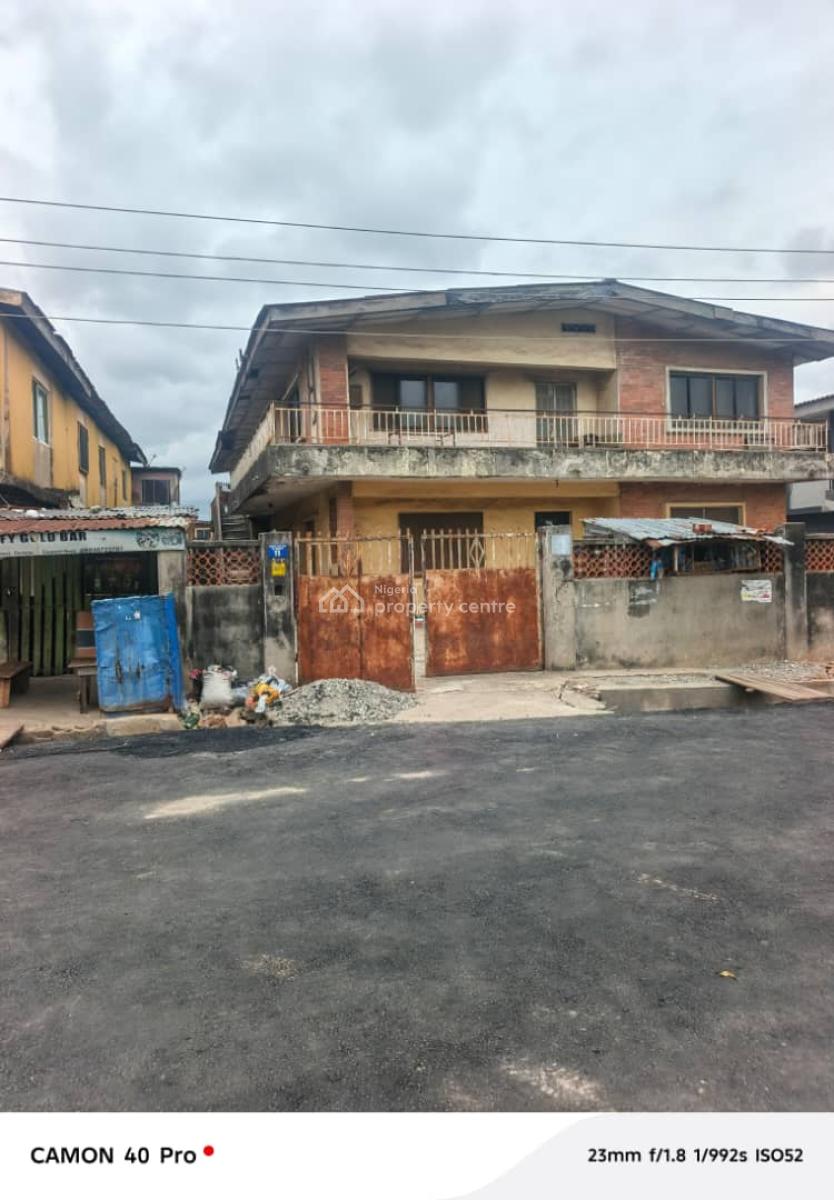 Two Storey Building on Full Plot of Land, Cement, Mangoro, Ikeja, Lagos, Commercial Property for Sale