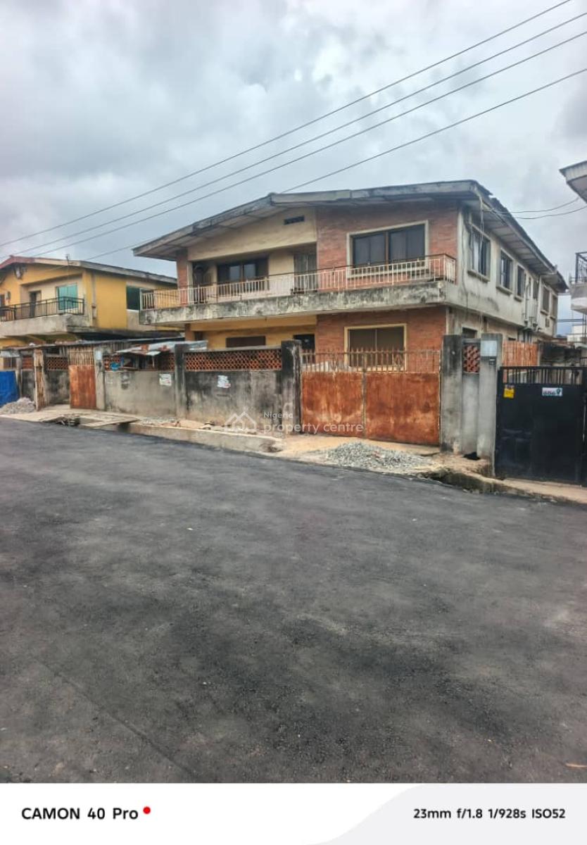 Two Storey Building on Full Plot of Land, Cement, Mangoro, Ikeja, Lagos, Commercial Property for Sale