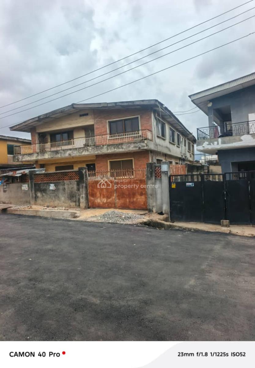 Two Storey Building on Full Plot of Land, Cement, Mangoro, Ikeja, Lagos, Commercial Property for Sale