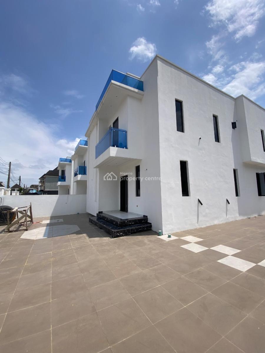 Corner Piece 4bedroom Duplex, Gated Estate By Blenco Supermarket Before Shop Rite, Sangotedo, Ajah, Lagos, Detached Duplex for Sale