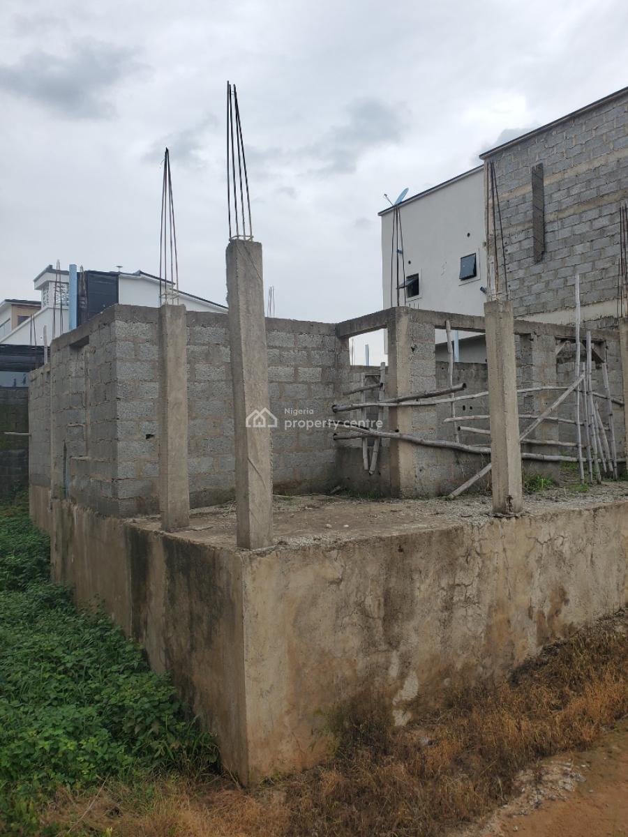 Luxury 4-bedroom Carcass, Katampe Extension, Katampe, Abuja, Detached Duplex for Sale