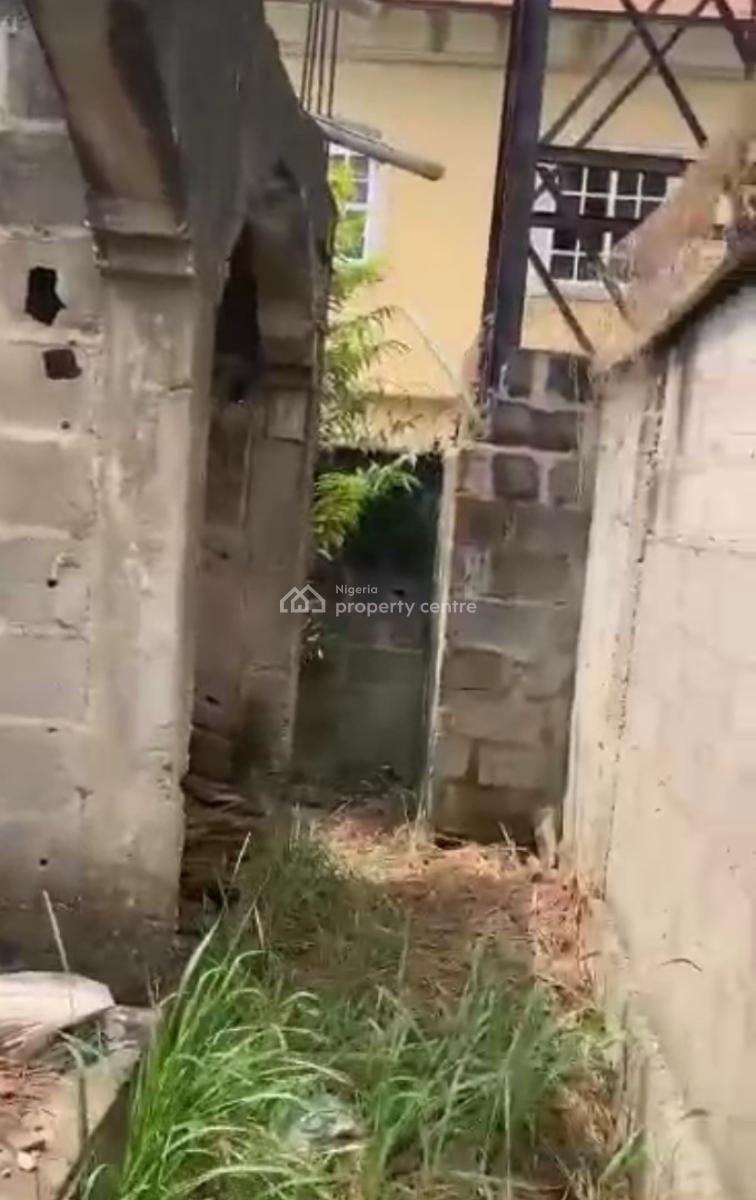 322sqm Back Half Plot with Uncompleted Structure, Osapa London, Osapa, Lekki, Lagos, Residential Land for Sale