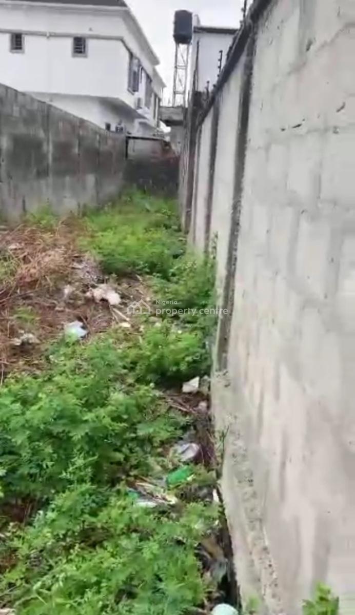 322sqm Back Half Plot with Uncompleted Structure, Osapa London, Osapa, Lekki, Lagos, Residential Land for Sale