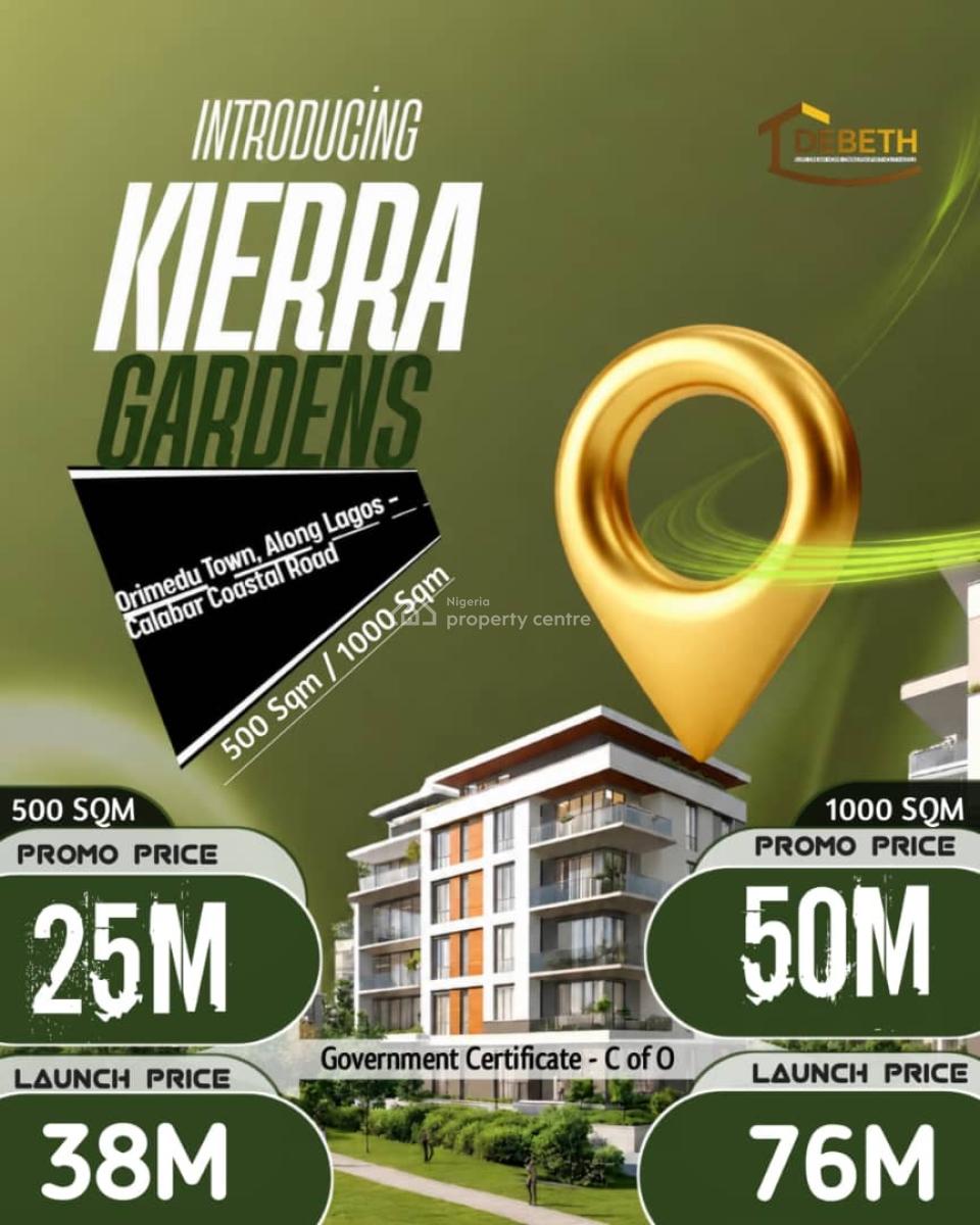 Kieara Land in a Fast Developing Area, Orimedu Town Along The Lagos Coastal Road, Eleko, Ibeju Lekki, Lagos, Mixed-use Land for Sale