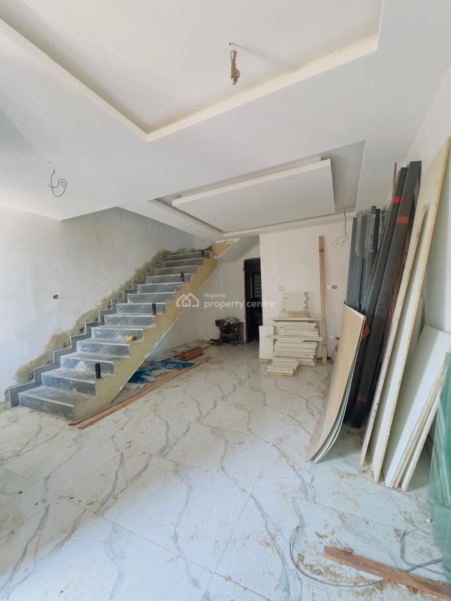 Astoundingly Built 4 Bedroom Semi Detached Duplex with Bq, Stunningly Designed Home with Bq in a Secured Area, Gbagada, Lagos, Semi-detached Duplex for Sale