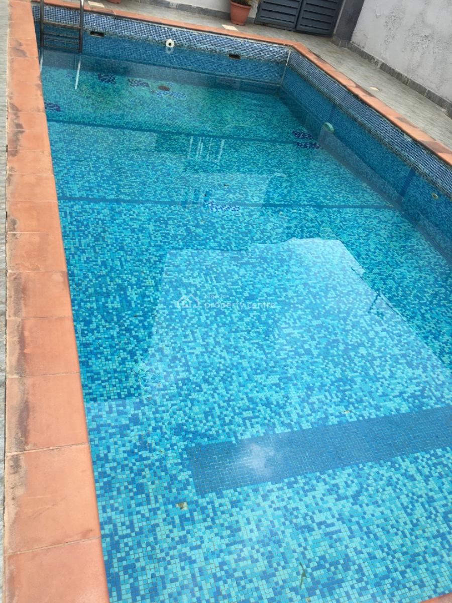 Partly Furnished 3bedrooms Mansionette with Pool,gym, Shonibare Estate, Maryland, Lagos, Terraced Duplex for Rent