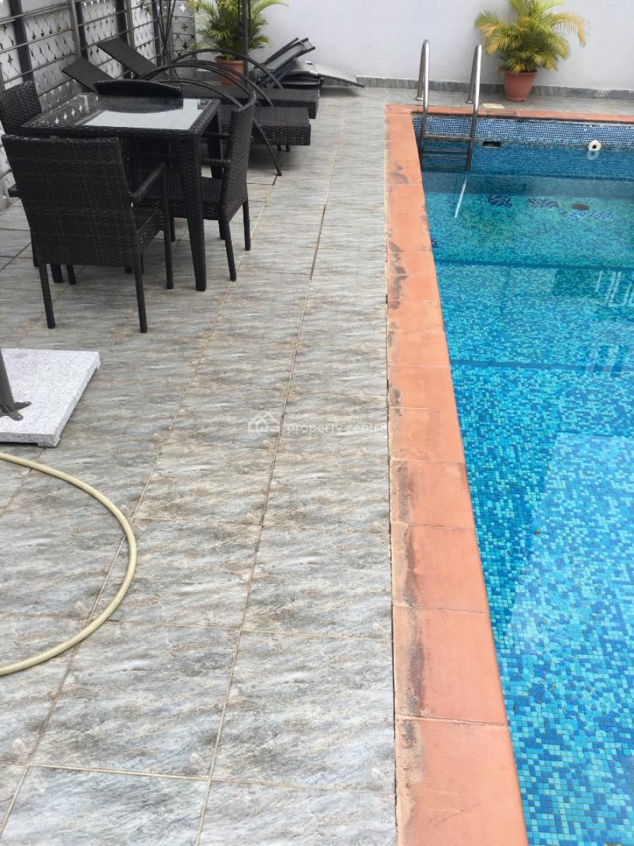 Partly Furnished 3bedrooms Mansionette with Pool,gym, Shonibare Estate, Maryland, Lagos, Terraced Duplex for Rent