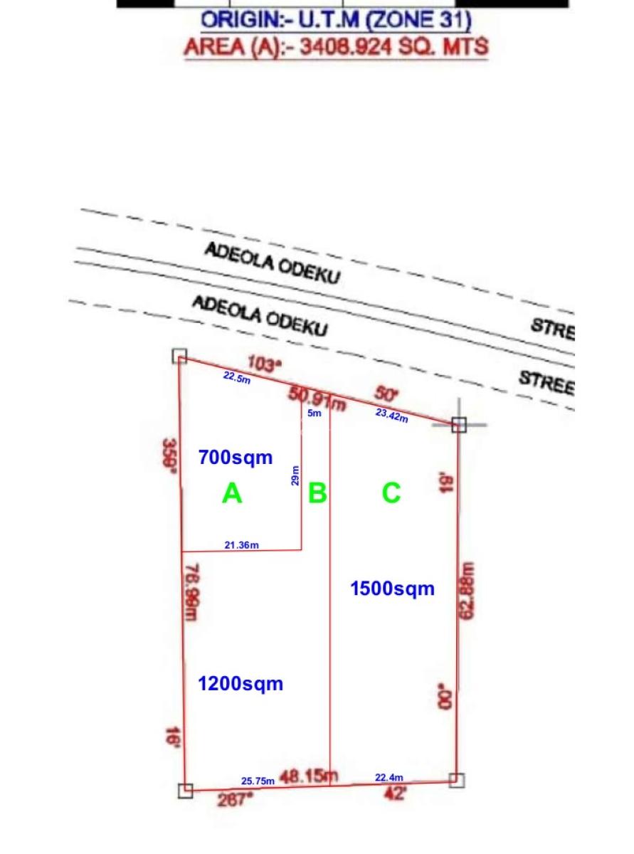 Commercial Land, Adeola Odeku, Victoria Island (vi), Lagos, Commercial Land for Sale