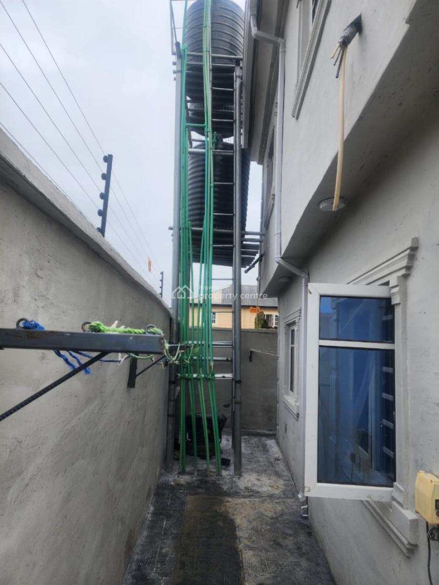 Newly Built 2-bedroom Flat with P.o.p, Ensuit, Separate Water Tank, Temple,off End of Olaniyi Street, New Oko-oba, Agege, Lagos, Flat / Apartment for Rent