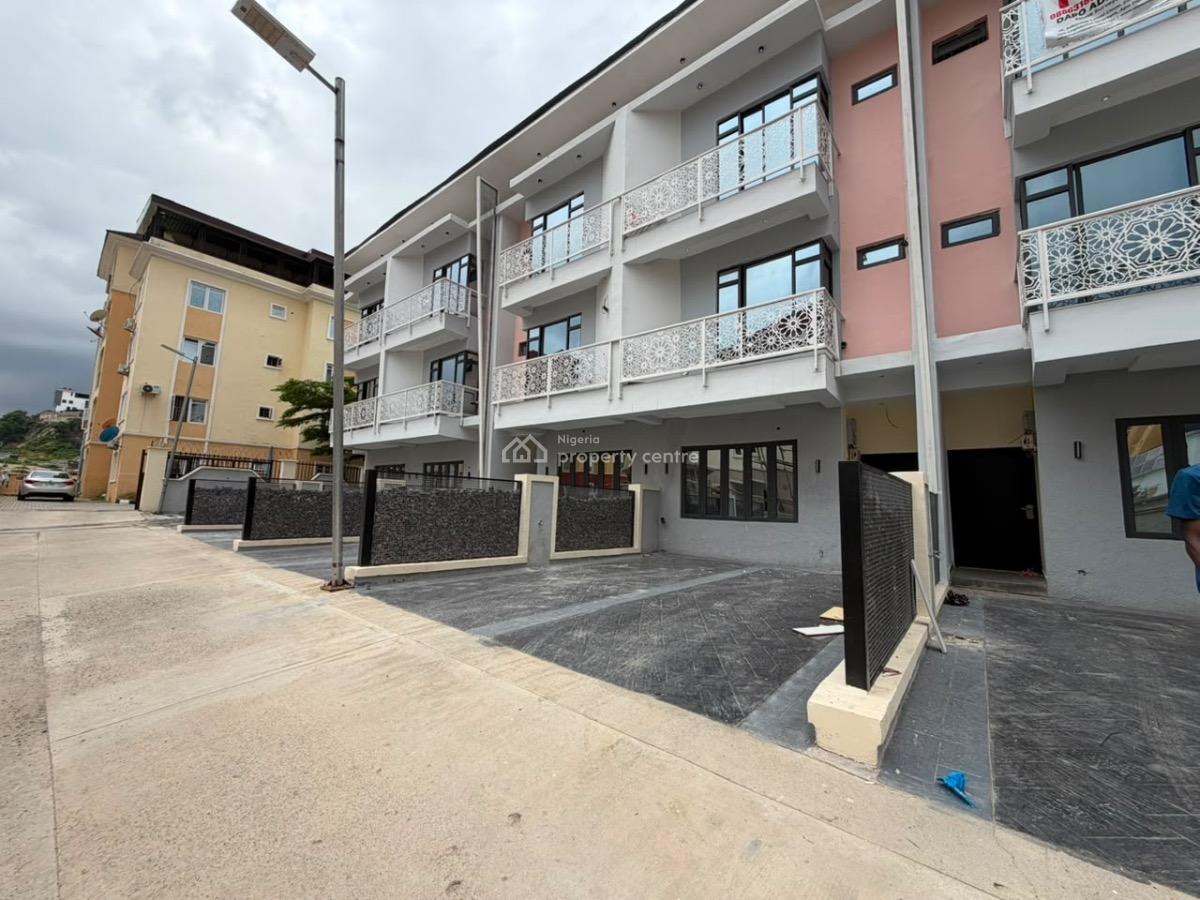 Contemporary 4-bedroom Terrace Duplex -- Spacious & Comfortable Living, Guzape District, Abuja, House for Rent