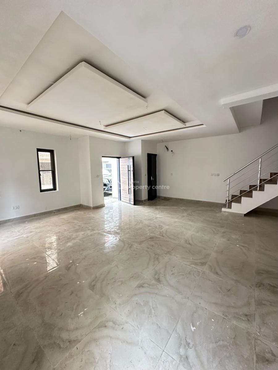 4 Bedroom Terrace Duplex with Bq and Pool in Secured Estate, Ikate, Lekki, Lagos, Terraced Duplex for Sale