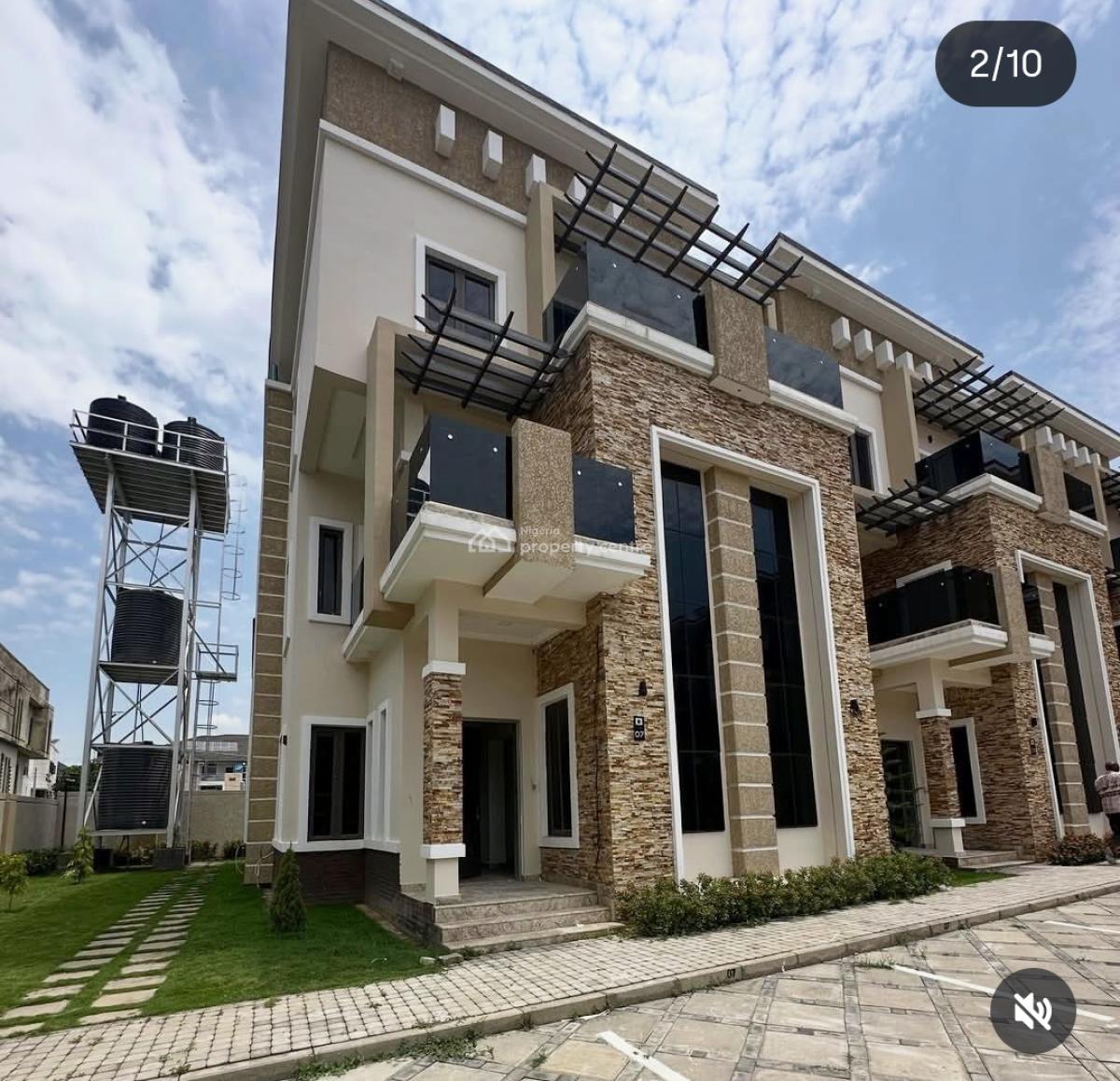 Newly Built Standard 4 Bedrooms Terrace Duplex + Bq, Jahi, Abuja, Terraced Duplex for Sale
