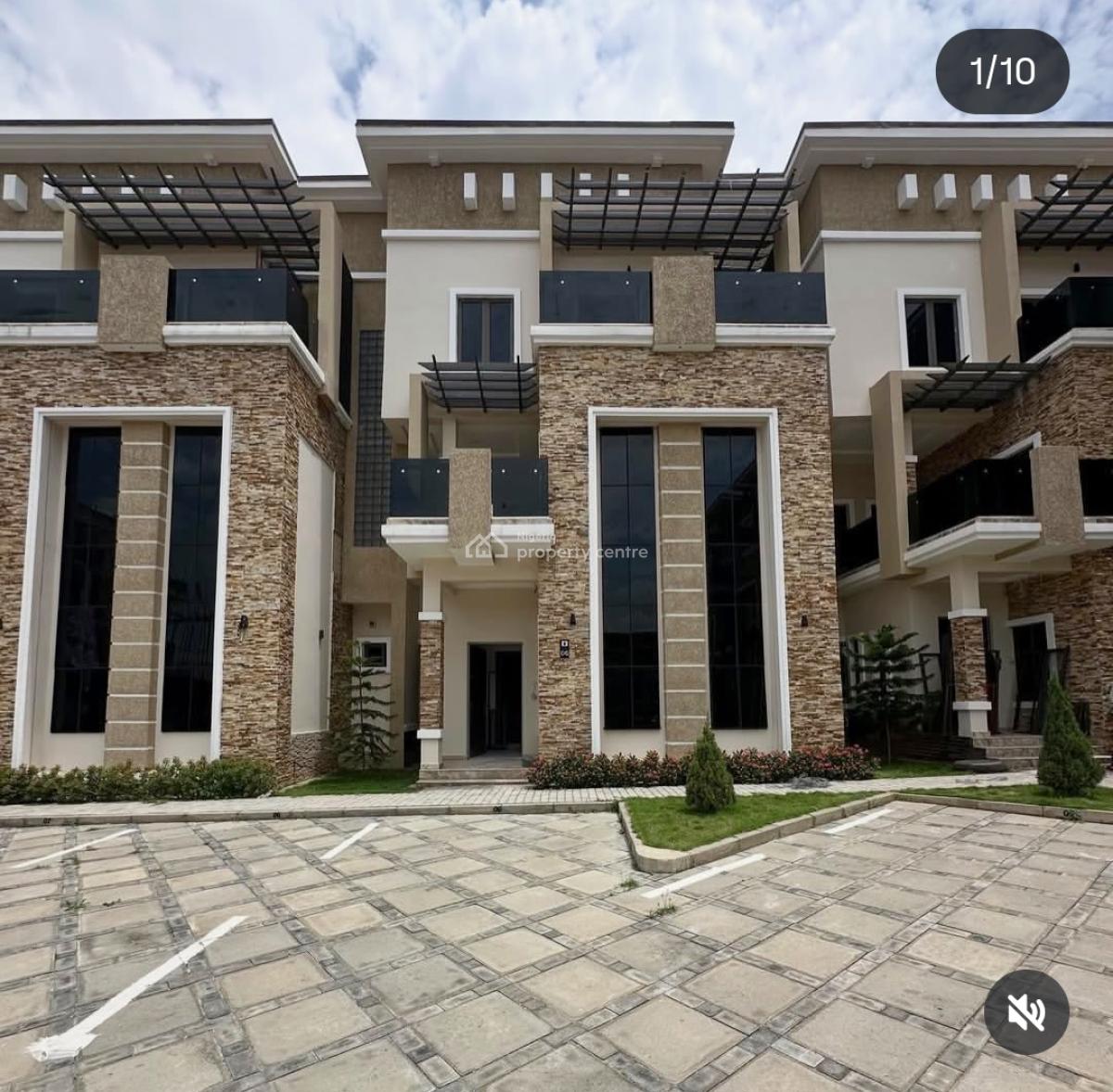 Newly Built Standard 4 Bedrooms Terrace Duplex + Bq, Jahi, Abuja, Terraced Duplex for Sale