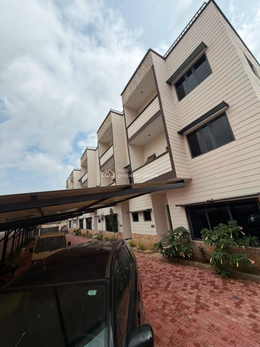 Brand New 4 Bedrooms Terrace Duplex, Family Lounge and Bq, Tarred Roads, Wuye, Abuja, Terraced Duplex for Sale