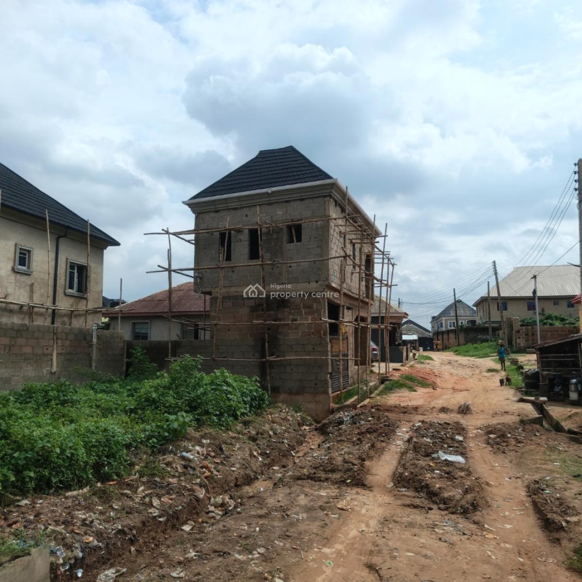 4 Units of Mini Flats on Half Plot, Short Drive From Arepo Bus Stop, Asese, Asese, Ibafo, Ogun, Block of Flats for Sale