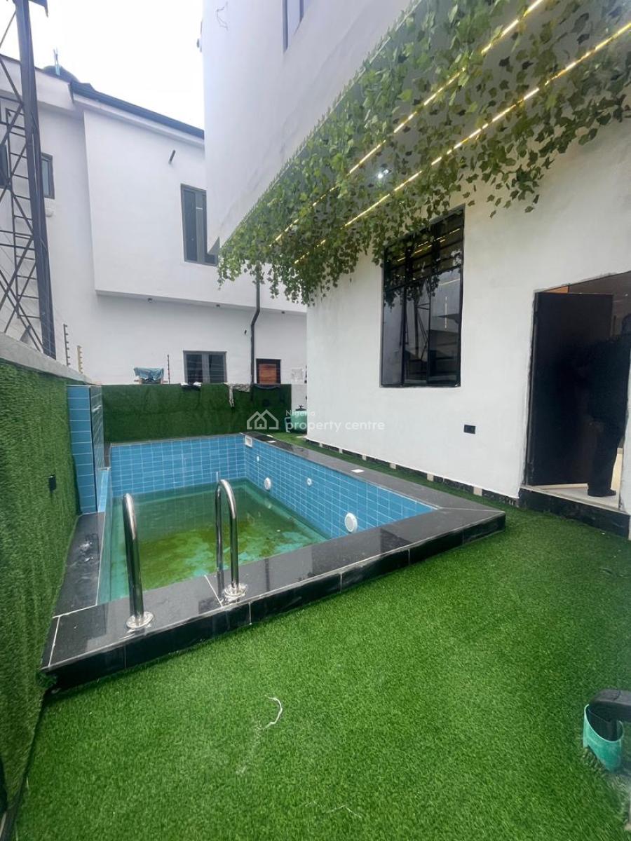 5 Beds Fully Detached Duplex with Pool, Luxury Living Room, Bq, Ajah, Lagos, Detached Duplex for Sale