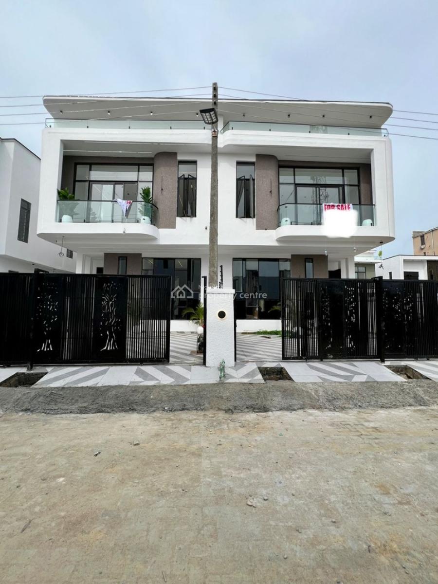 Decently Designed 4 Bed Semi-detached Luxury Home with Bq️, Ikota, Lekki, Lagos, Semi-detached Duplex for Sale