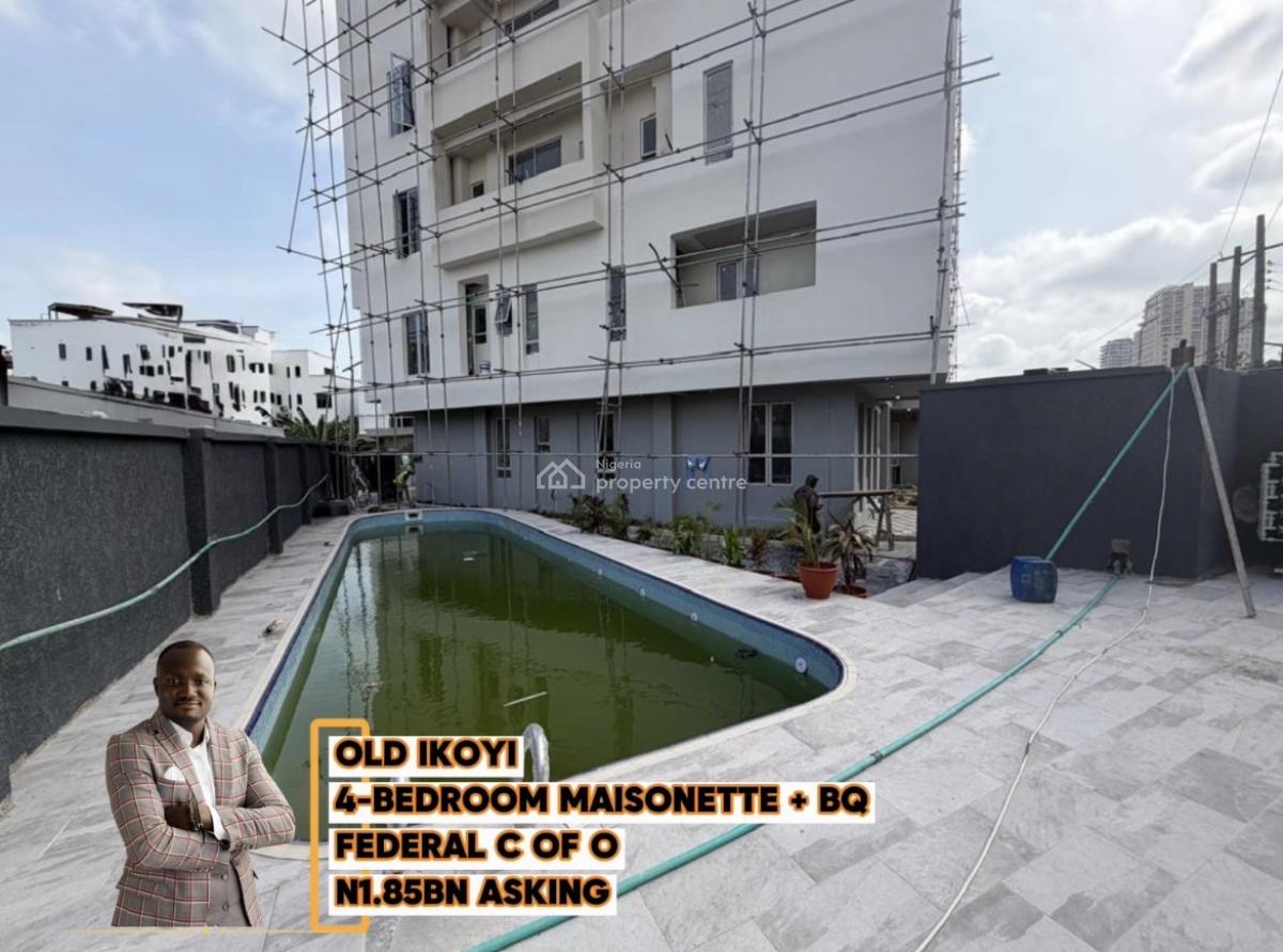 Contemporary 4 Bedroom Maisonette with Bq, Old Ikoyi, Ikoyi, Lagos, Terraced Duplex for Sale