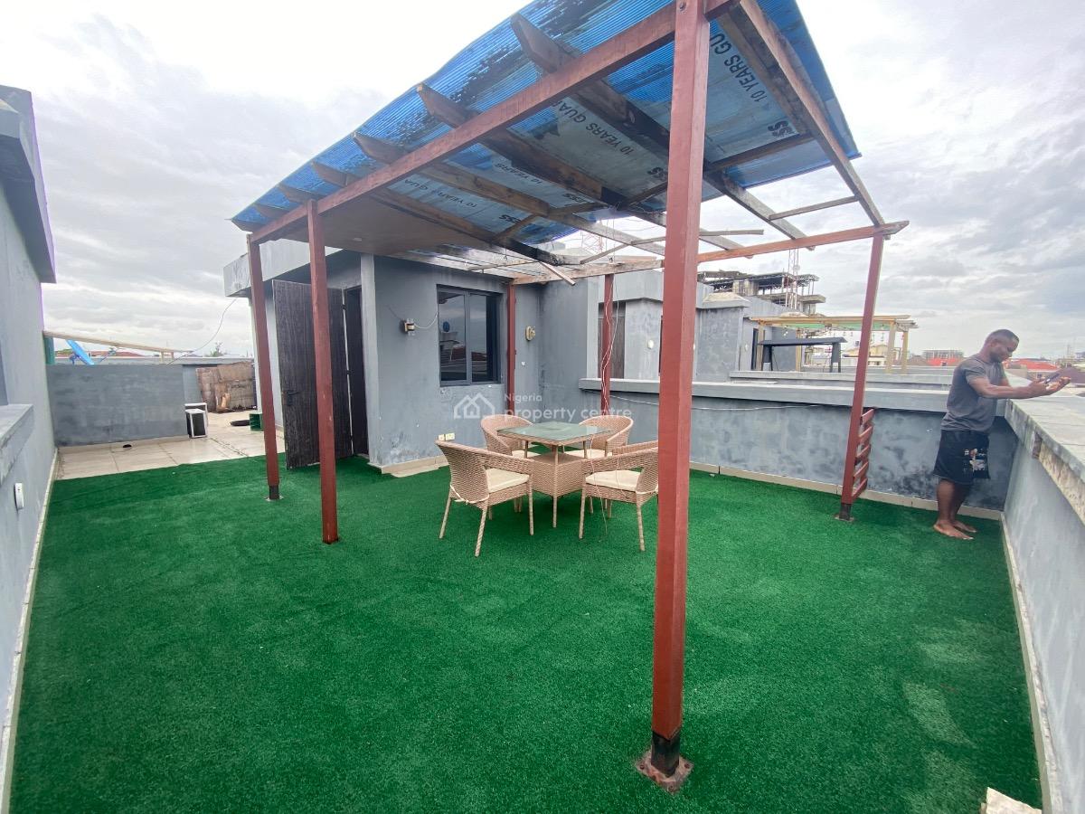 a Tastefully Furnished 4bedroom Terrace with Roof Top, Bq and Swimming, Lekki Phase 1, Lekki, Lagos, Terraced Duplex for Rent