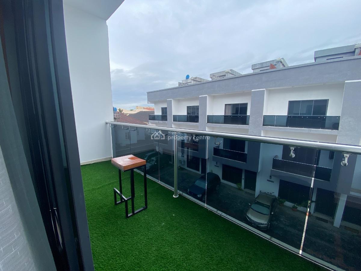 a Tastefully Furnished 4bedroom Terrace with Roof Top, Bq and Swimming, Lekki Phase 1, Lekki, Lagos, Terraced Duplex for Rent