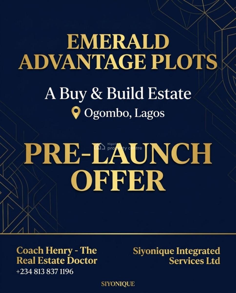 The Early Access Opportunity You Shouldnt Miss 100% Dry, Ogombo, Ajah, Lagos, Residential Land for Sale