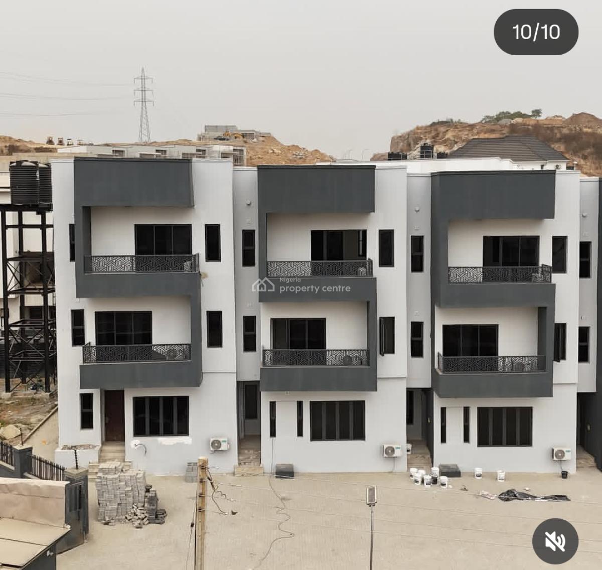 4 Bedrooms Terrace Duplex + Bq, Guzape District, Abuja, Terraced Duplex for Sale