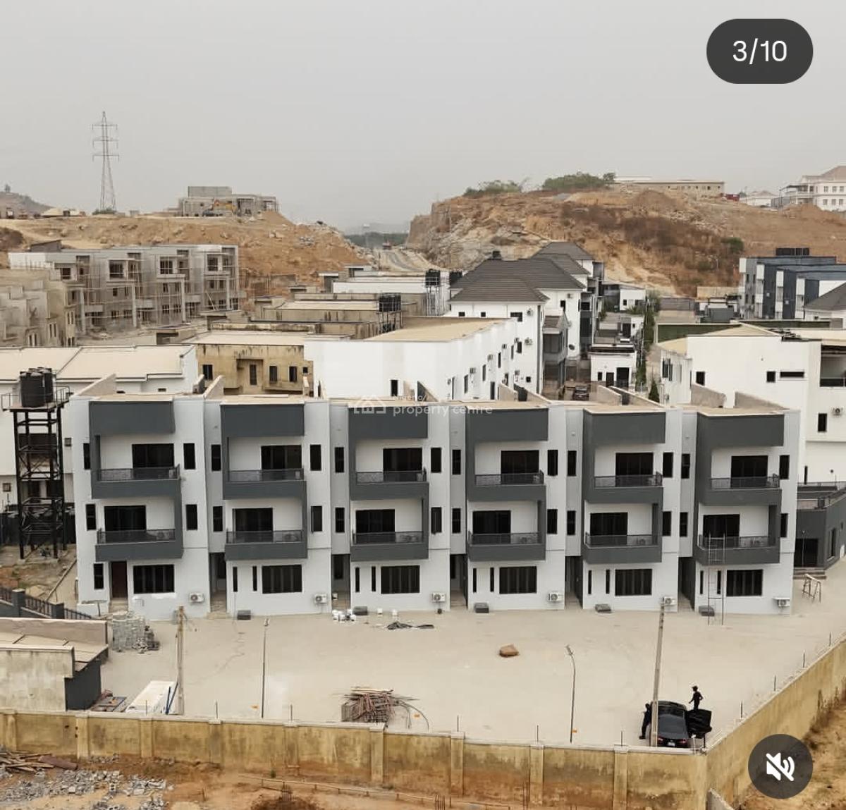 4 Bedrooms Terrace Duplex + Bq, Guzape District, Abuja, Terraced Duplex for Sale