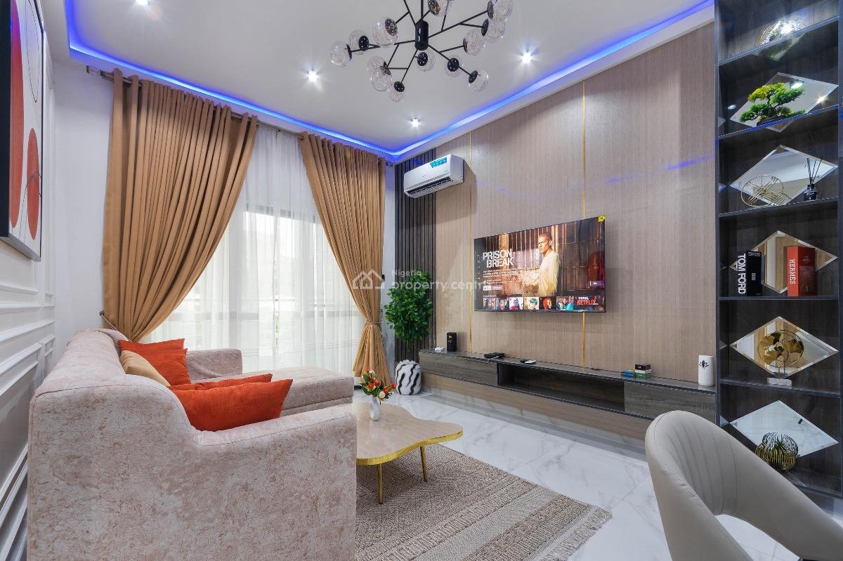 Sophisticated 2-bedroom Apartment with 3 Balconies and Top Amenities, Lekki Phase 1, Lekki, Lagos, Flat / Apartment Short Let