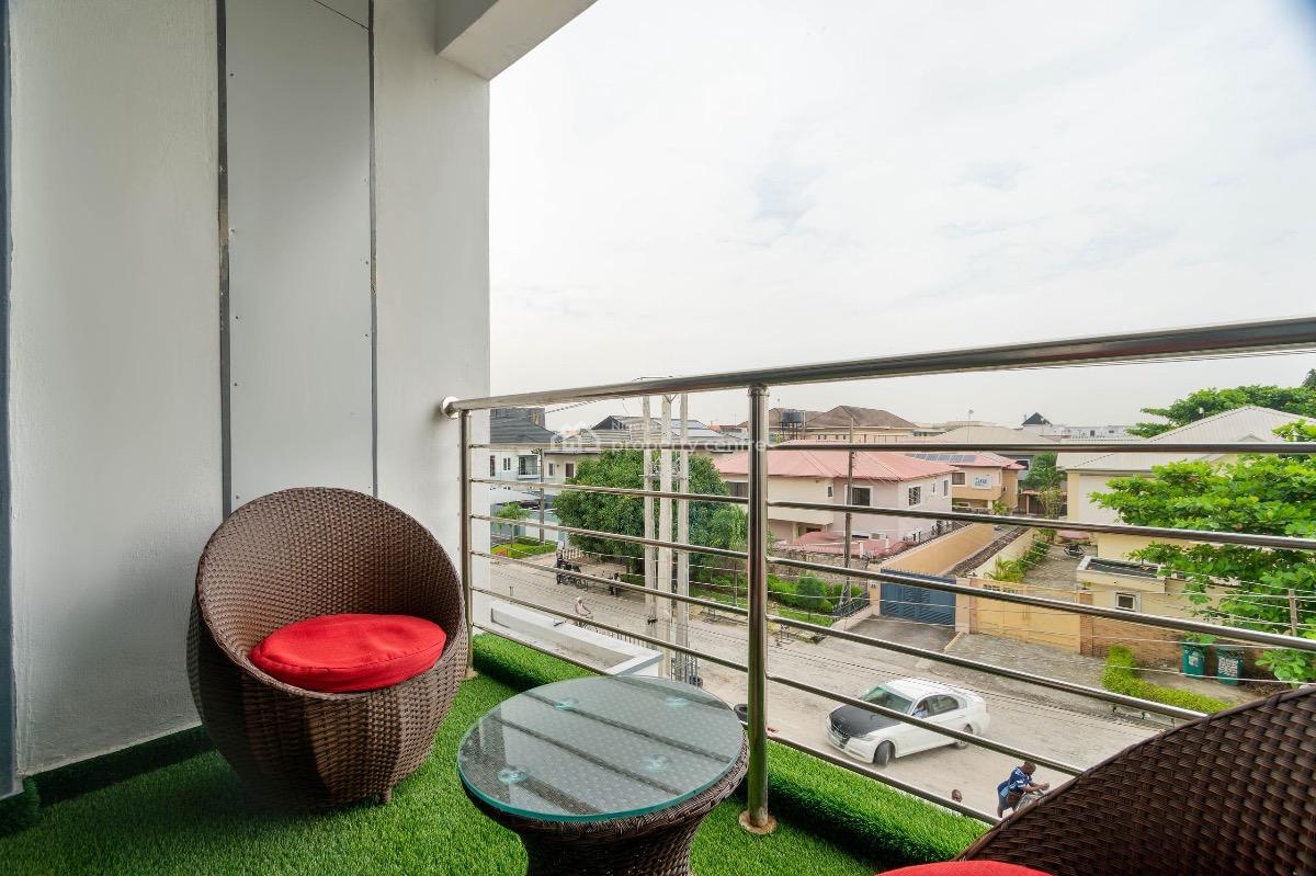 Sophisticated 2-bedroom Apartment with 3 Balconies and Top Amenities, Lekki Phase 1, Lekki, Lagos, Flat / Apartment Short Let