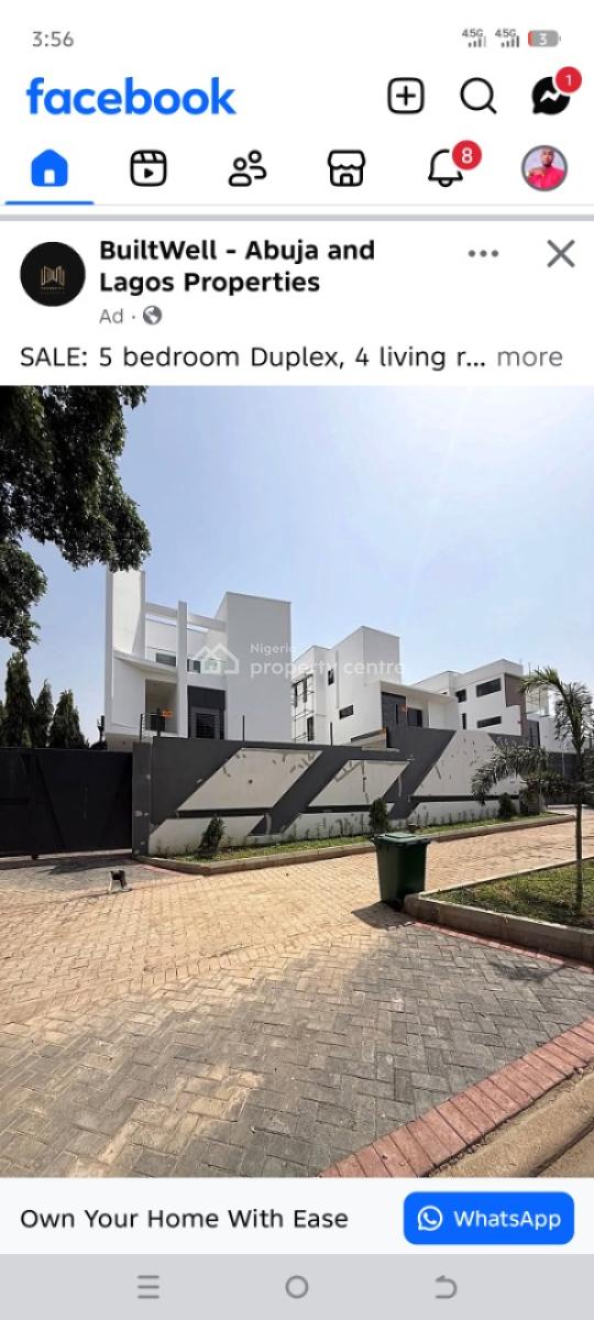 4 Bedroom Detached Duplex, Karasana, Gwarinpa, Abuja, Detached Duplex for Sale
