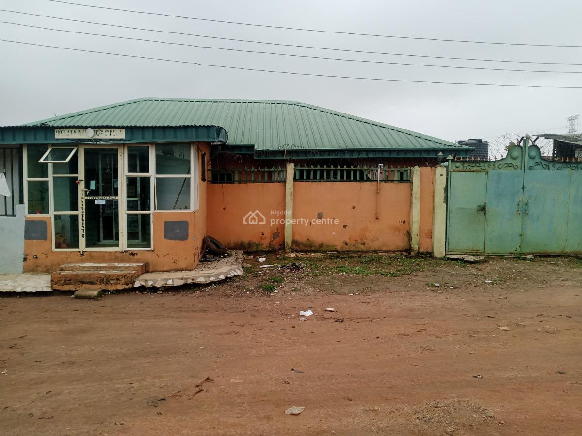 Vacant 3-bedroom Bungalow with 2 Shops, Ajasa Command, Abule Egba, Agege, Lagos, Detached Bungalow for Sale