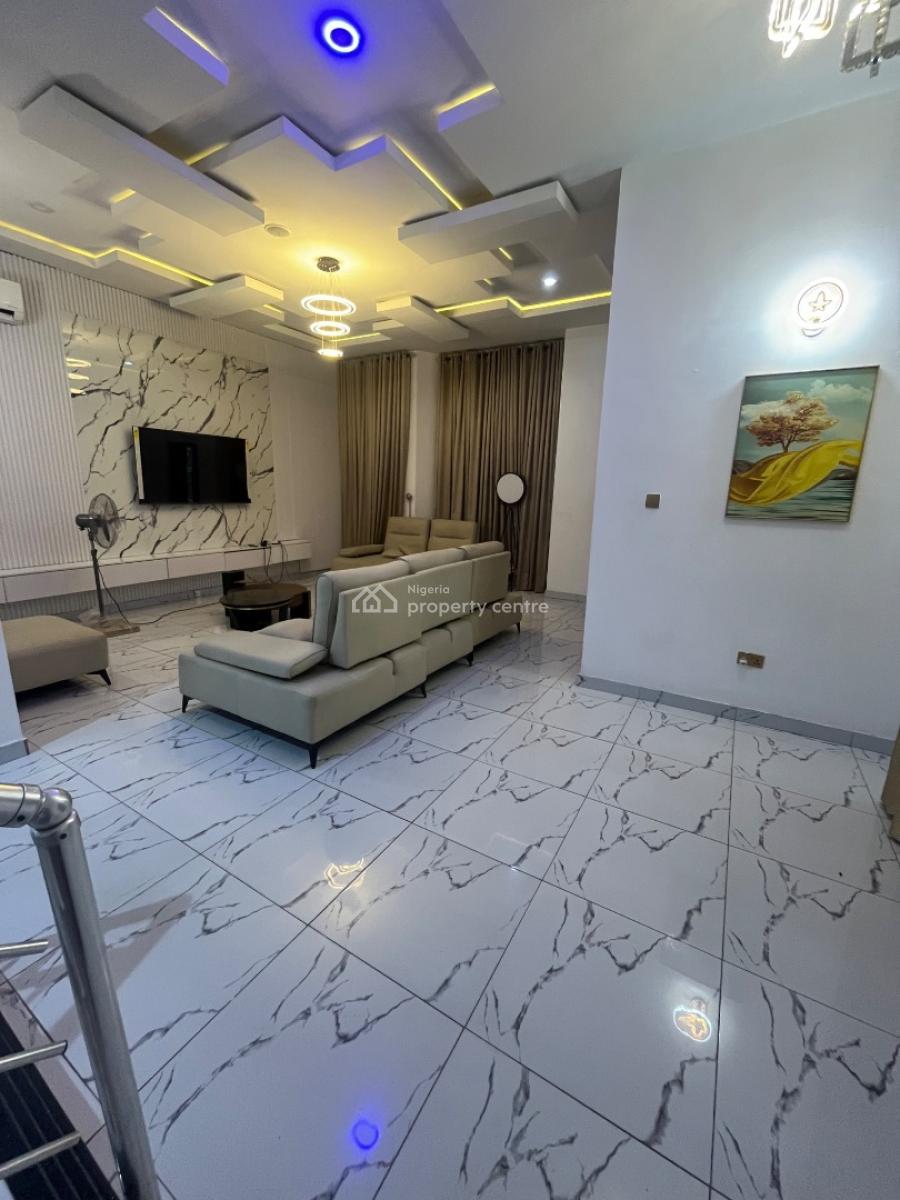 Fully Furnished Ensuit Bedroom Downstairs, Raufu Obitayo Street, Idado, Lekki, Lagos, Semi-detached Duplex for Rent