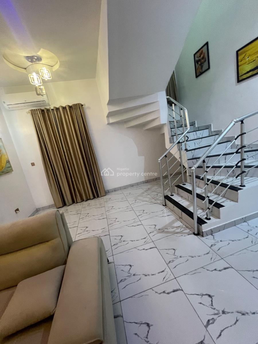Fully Furnished Ensuit Bedroom Downstairs, Raufu Obitayo Street, Idado, Lekki, Lagos, Semi-detached Duplex for Rent