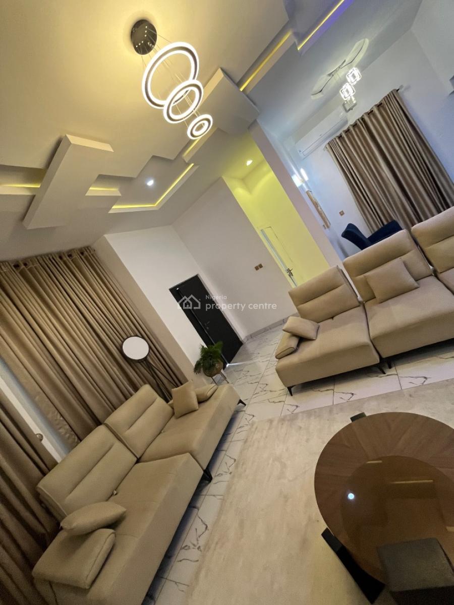 Fully Furnished Ensuit Large Masters Bedroom Upstairs with Balcony, Raufu Obitayo Street, Idado, Lekki, Lagos, Semi-detached Duplex for Rent