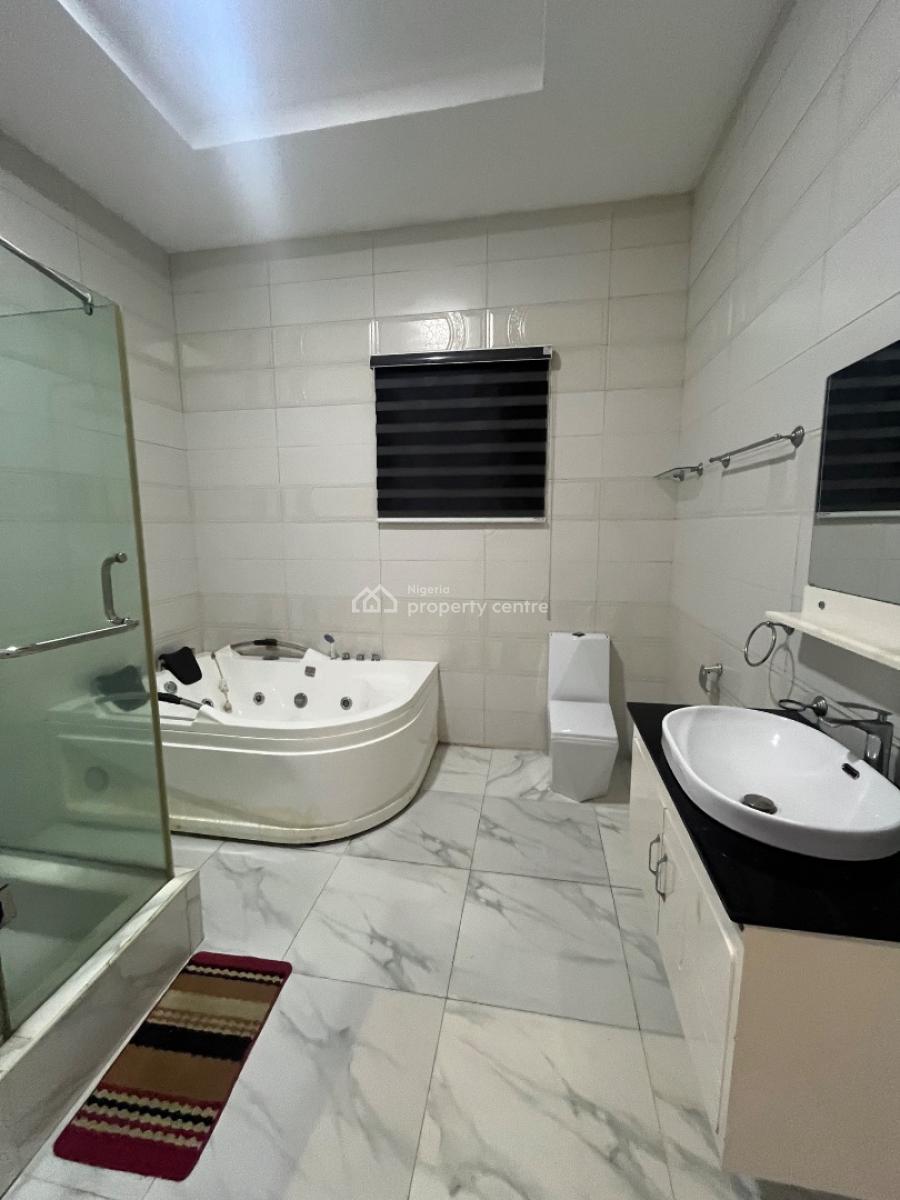 Fully Furnished Ensuit Large Masters Bedroom Upstairs with Balcony, Raufu Obitayo Street, Idado, Lekki, Lagos, Semi-detached Duplex for Rent