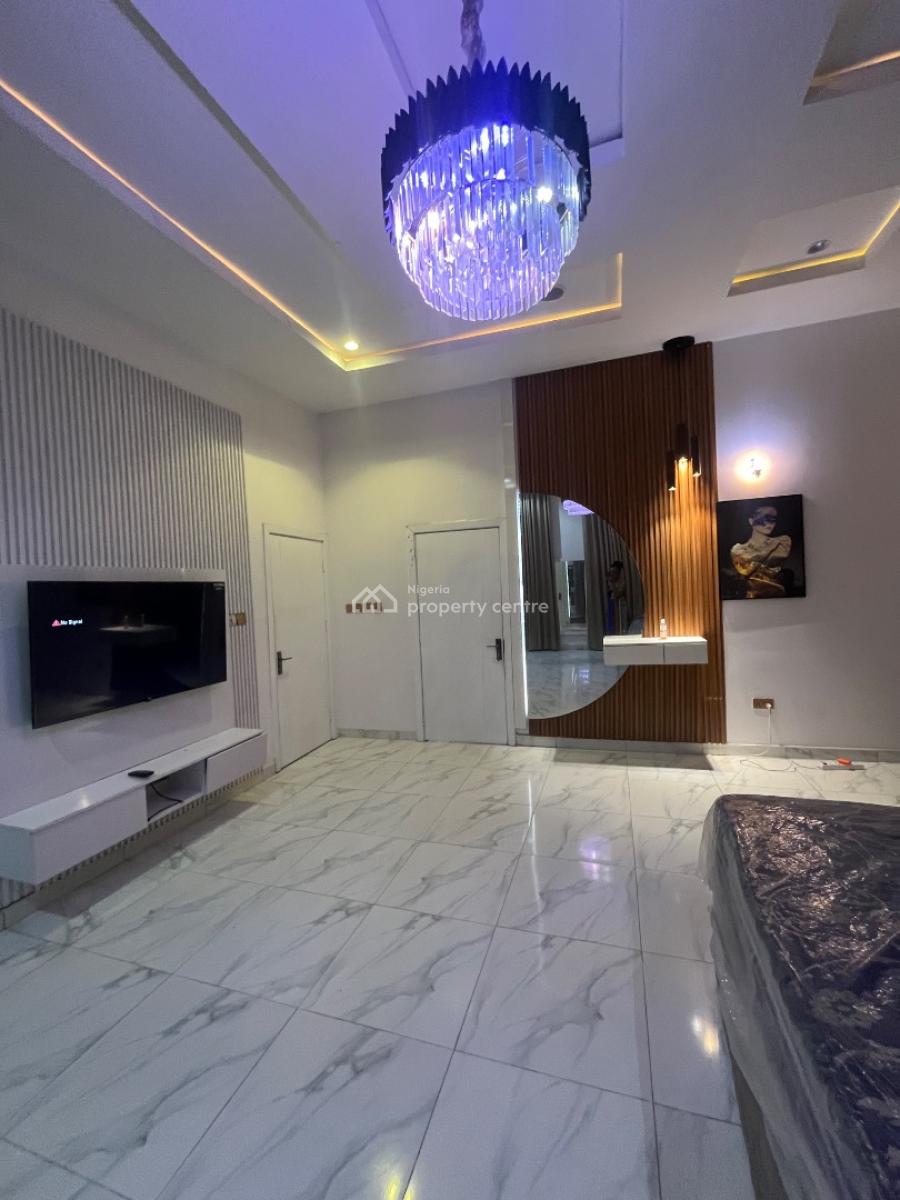 Fully Furnished Ensuit Large Masters Bedroom Upstairs with Balcony, Raufu Obitayo Street, Idado, Lekki, Lagos, Semi-detached Duplex for Rent