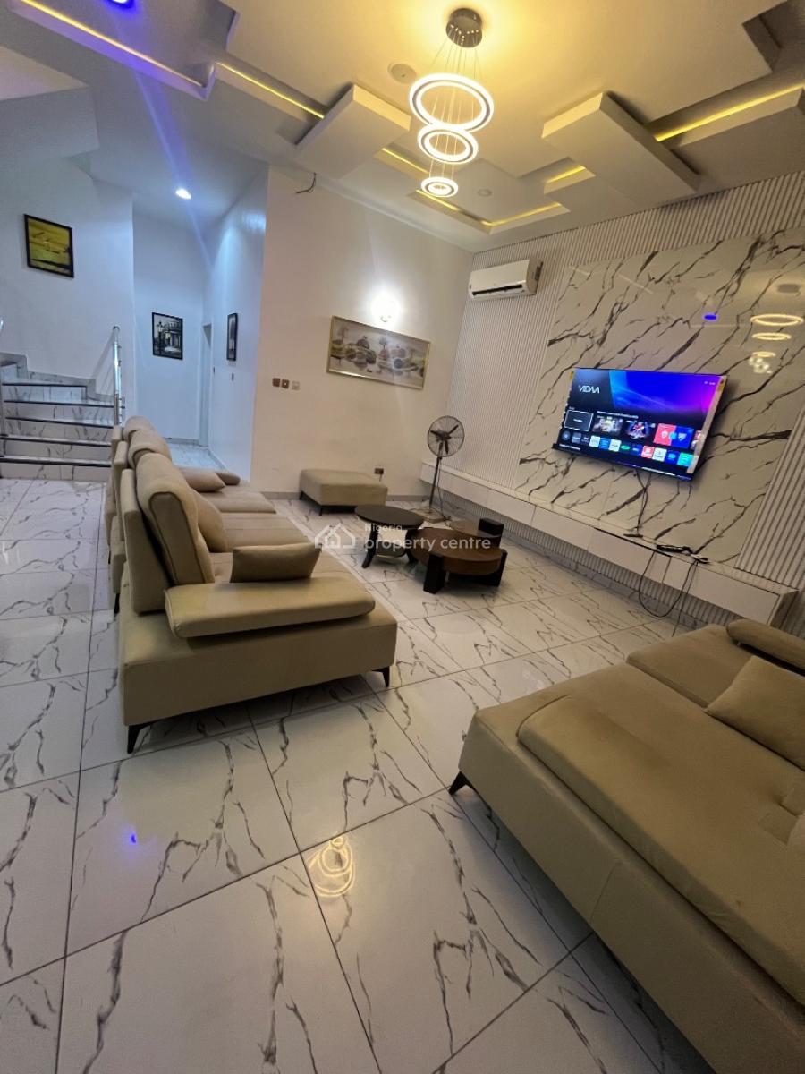 2 Units of Fully Furnished Ensuit Bedroom Upstairs, Raufu Obitayo Street, Idado, Lekki, Lagos, Semi-detached Duplex for Rent