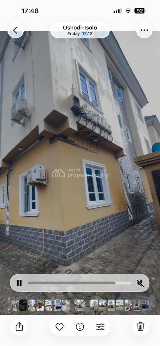Standard Newly Renovated Block of 6 Units, Victory Estate of Ago Palace Way Okota, Ago Palace, Isolo, Lagos, Block of Flats for Sale