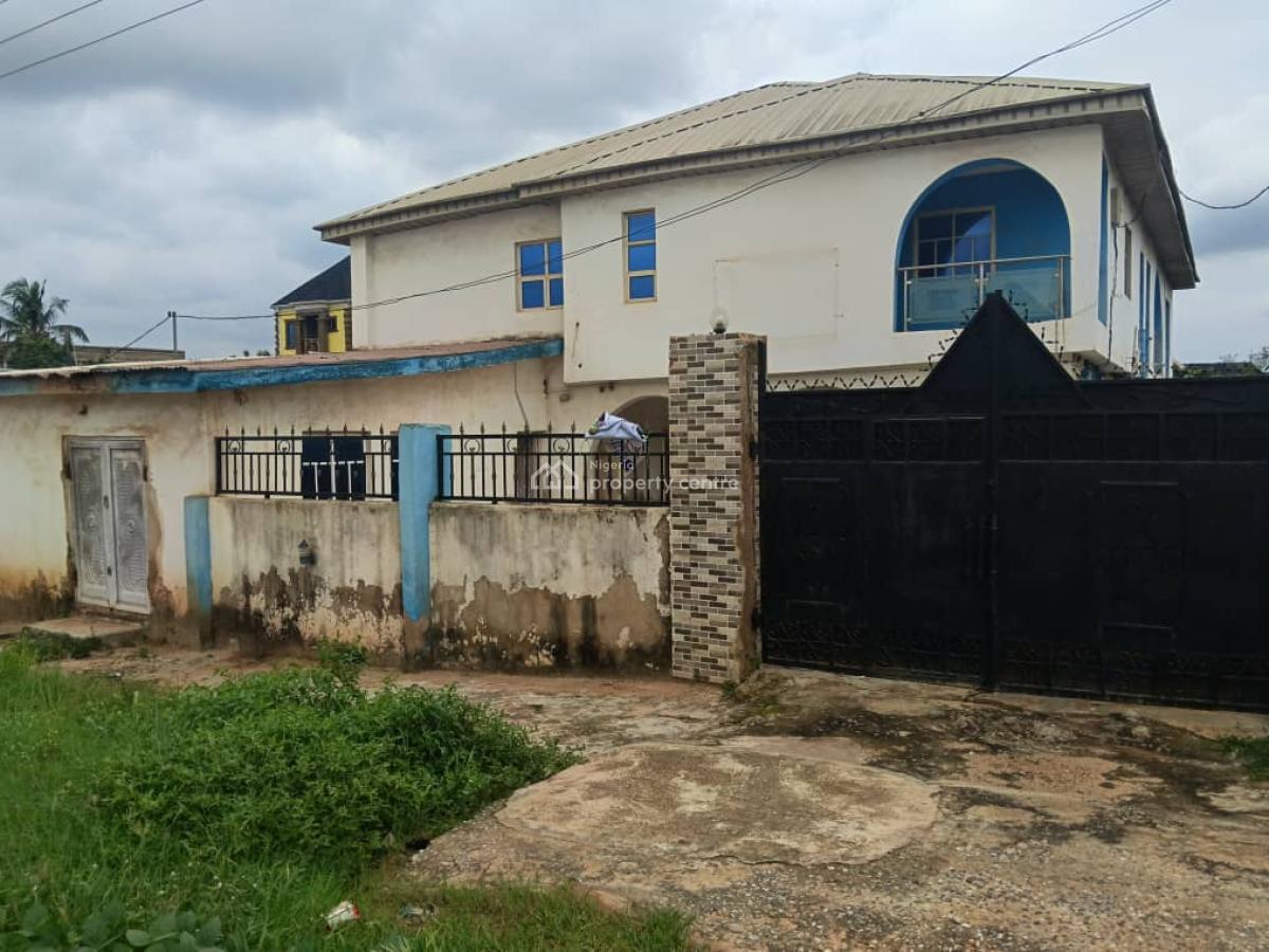a Storey Building of 2units 4 Bedroom Flat and a Big Shop, Along Owutu Ishawo Road Via Agric Bus Stop Ikorodu, Isawo, Ikorodu, Lagos, Block of Flats for Sale