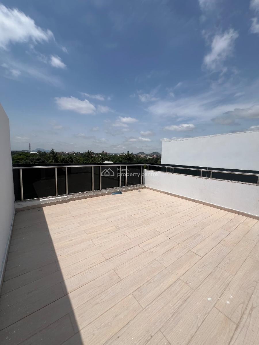 Brand New 4 Bedroom Terrace With1bq and a Big Rooftop, Jabi, Abuja, Terraced Duplex for Rent